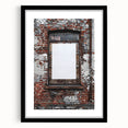 Extra large abstract art print featuring textured, vibrant colors on a black framed canvas, ideal for living room decor.