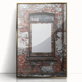 Large acrylic print of a mid-century modernist abstract design in gold and black tones, suitable for modern art wall decor.