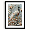Black picture frame with a white mat showcasing an elegant artwork, viewed from the front. Ideal for home decor, galleries, or framing art pieces beautifully.