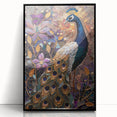 Framed acrylic wall art featuring an abstract design with vibrant colors, showcasing a contemporary aesthetic perfect for modern home decor. The piece is elegantly displayed in a black frame, enhancing its visual appeal and making it an ideal focal point for any room.