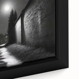 Close-up of black wall art featuring a textured, colorful abstract design on a framed canvas, ideal for living room decor.