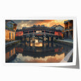 Extra large rolled canvas print featuring a detailed floral design in soft pastel shades, ideal for art wall dining room.