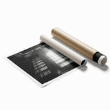 Extra large rolled canvas featuring a floral art design in muted earth tones.