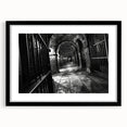 Extra large abstract art print featuring vibrant, textured colors in a black frame, ideal for living room decor.