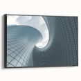 Black and white landscape art painting on framed canvas, featuring a serene rural scene, ideal for bedroom wall decor.