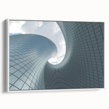 Framed canvas featuring a black and white vintage landscape painting, ideal for bedroom wall art.