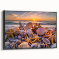 Framed canvas of a black and white vintage landscape painting, ideal for bedroom wall decor.