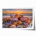 Extra large rolled canvas featuring a floral art design in pastel shades.