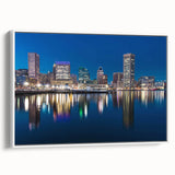 Vibrant Baltimore Skyline Art - Colorful Cityscape Wall Decor