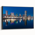 Vibrant Baltimore Skyline Art - Colorful Cityscape Wall Decor
