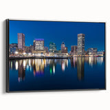 Vibrant Baltimore Skyline Art - Colorful Cityscape Wall Decor