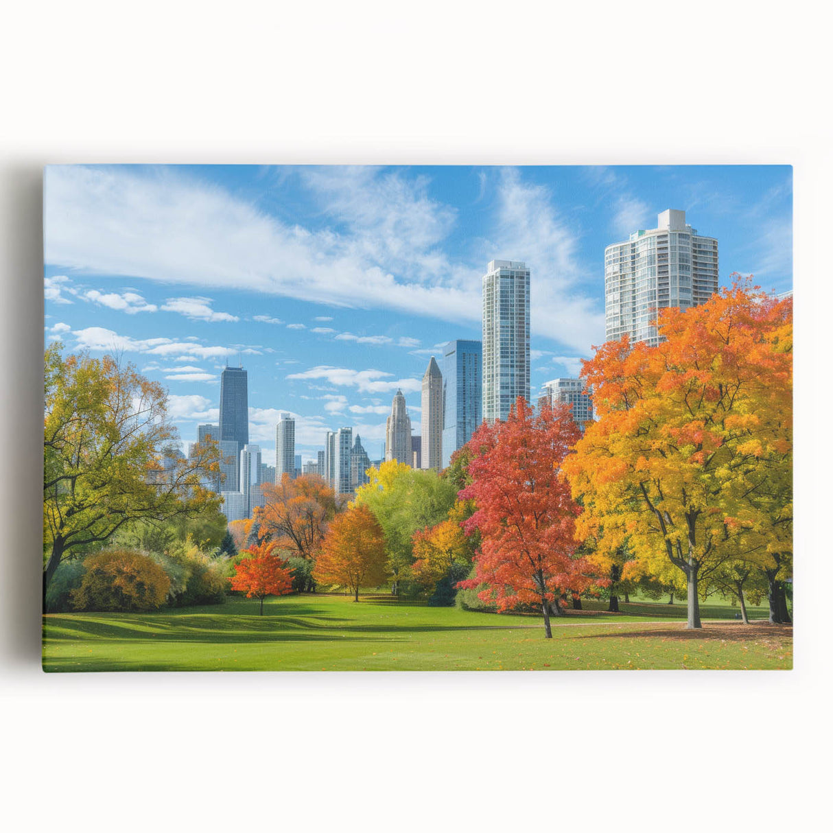 Black and white abstract cityscape on a large canvas, ideal for kitchen wall art or bedroom ambiance.