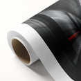 Minimalist Urban Landscape Wall Art – Modern Red Motion Print