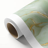 Upscale Abstract Art Collection – Mint Green & Gold Wall Decor