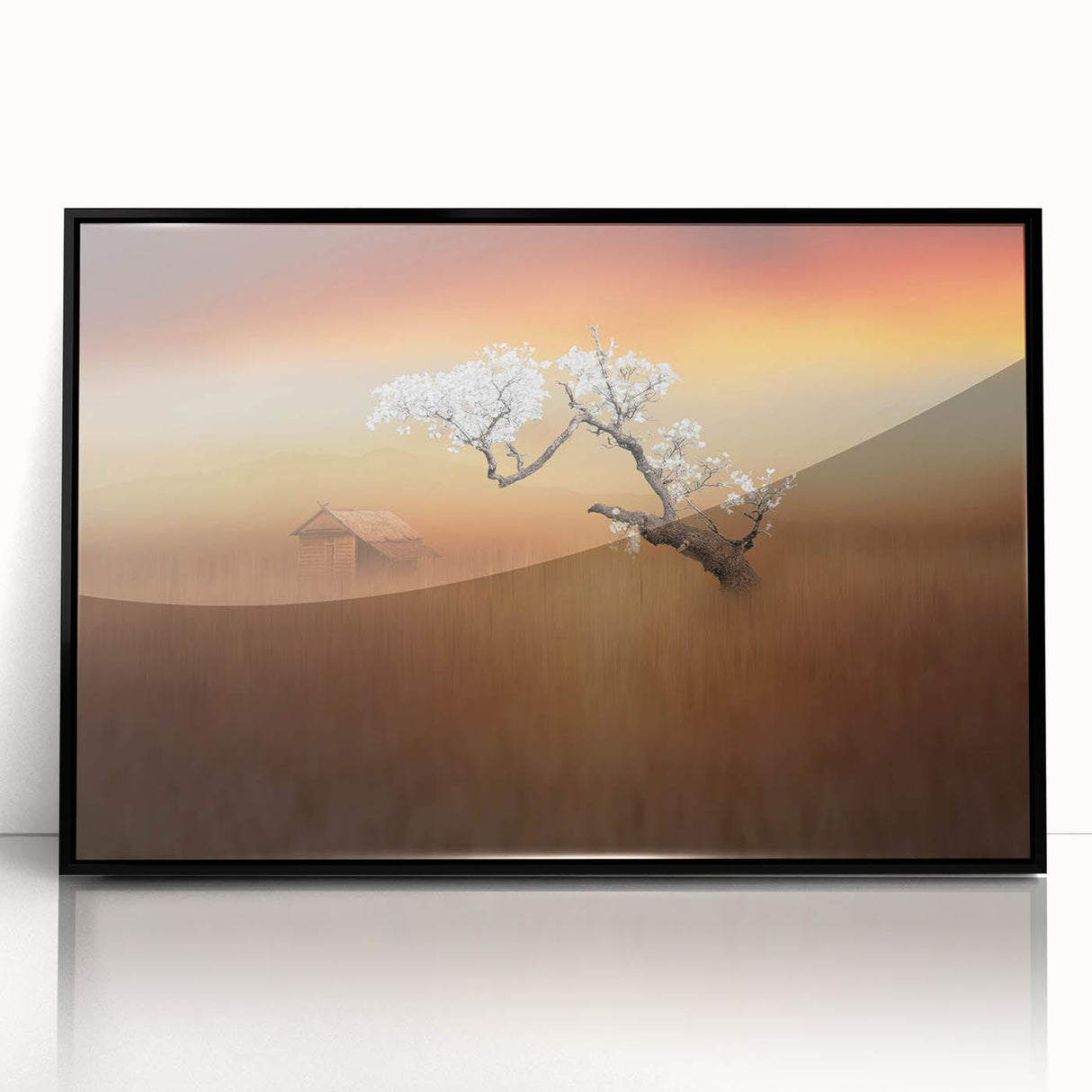 Blossoming Tree at Sunset - Fine Art Photography Canvas Prints