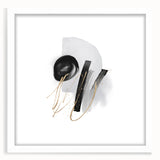 Abstract Geometric Framed Wall Art – Minimalist Urban Chic Design