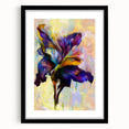 Modern Fluid Art Prints - Fluid Abstract Wall Art in Purple & Gold