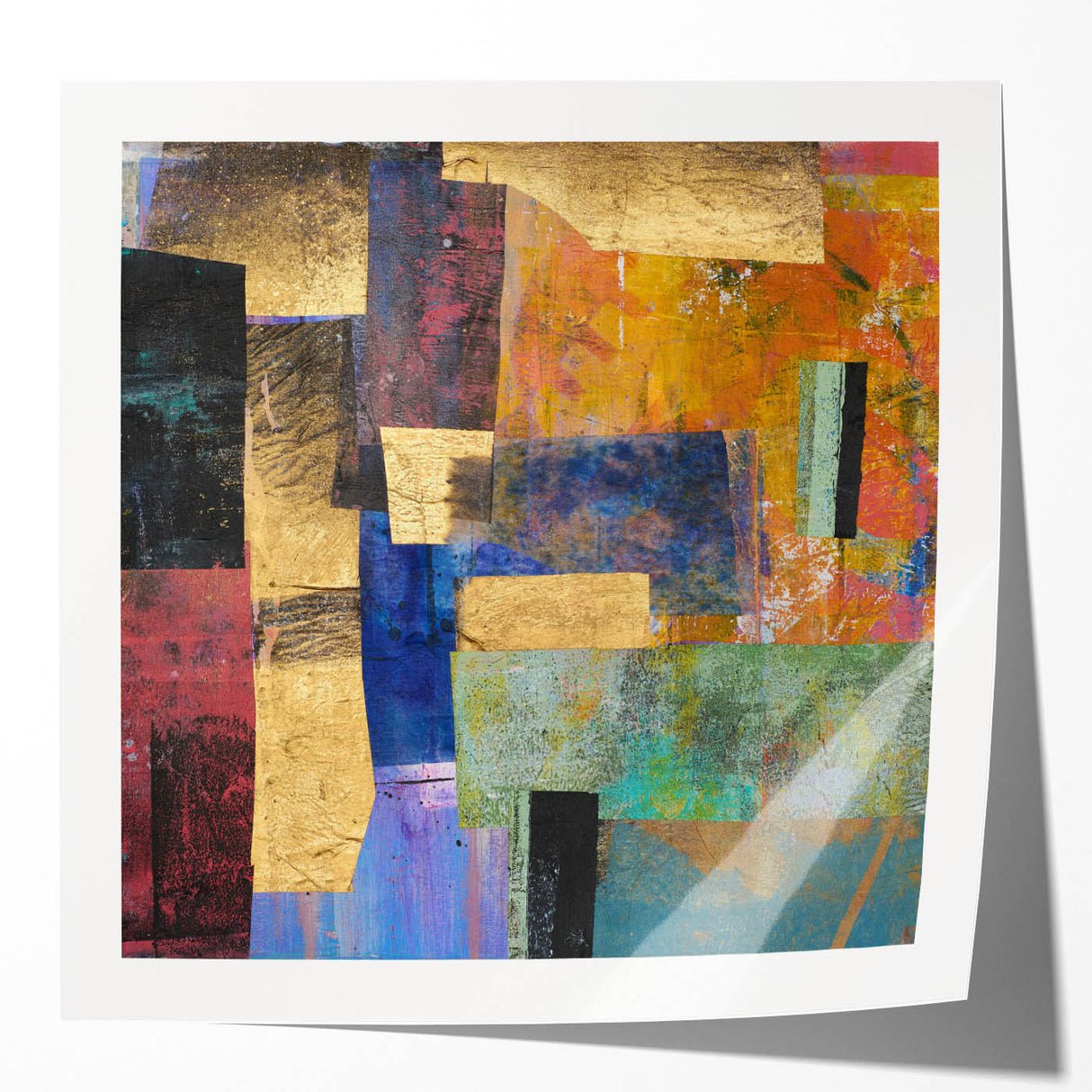 Colorfield Gold – Neutral Abstract Prints from Earthen Harmony Series