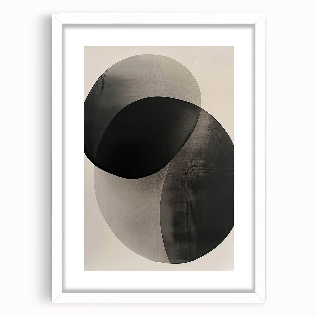 Contemporary Minimalist Wall Art – Overlapping Geometric Circle Design
