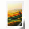 Golden Hills & Solitary Tree – Tranquil Landscape Art Prints