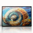 Modern Fluid Art Prints in Blue and Orange - Fluid Abstract Wall Art
