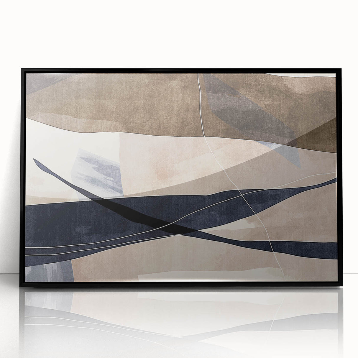 Earthen Harmony Abstracts – Neutral Modern Abstract Wall Art