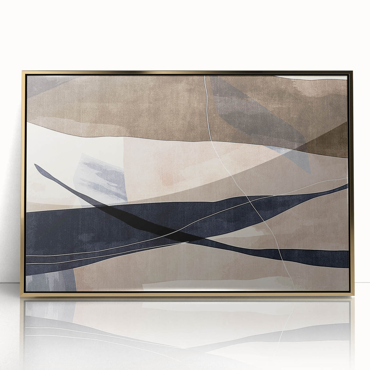 Earthen Harmony Abstracts – Neutral Modern Abstract Wall Art