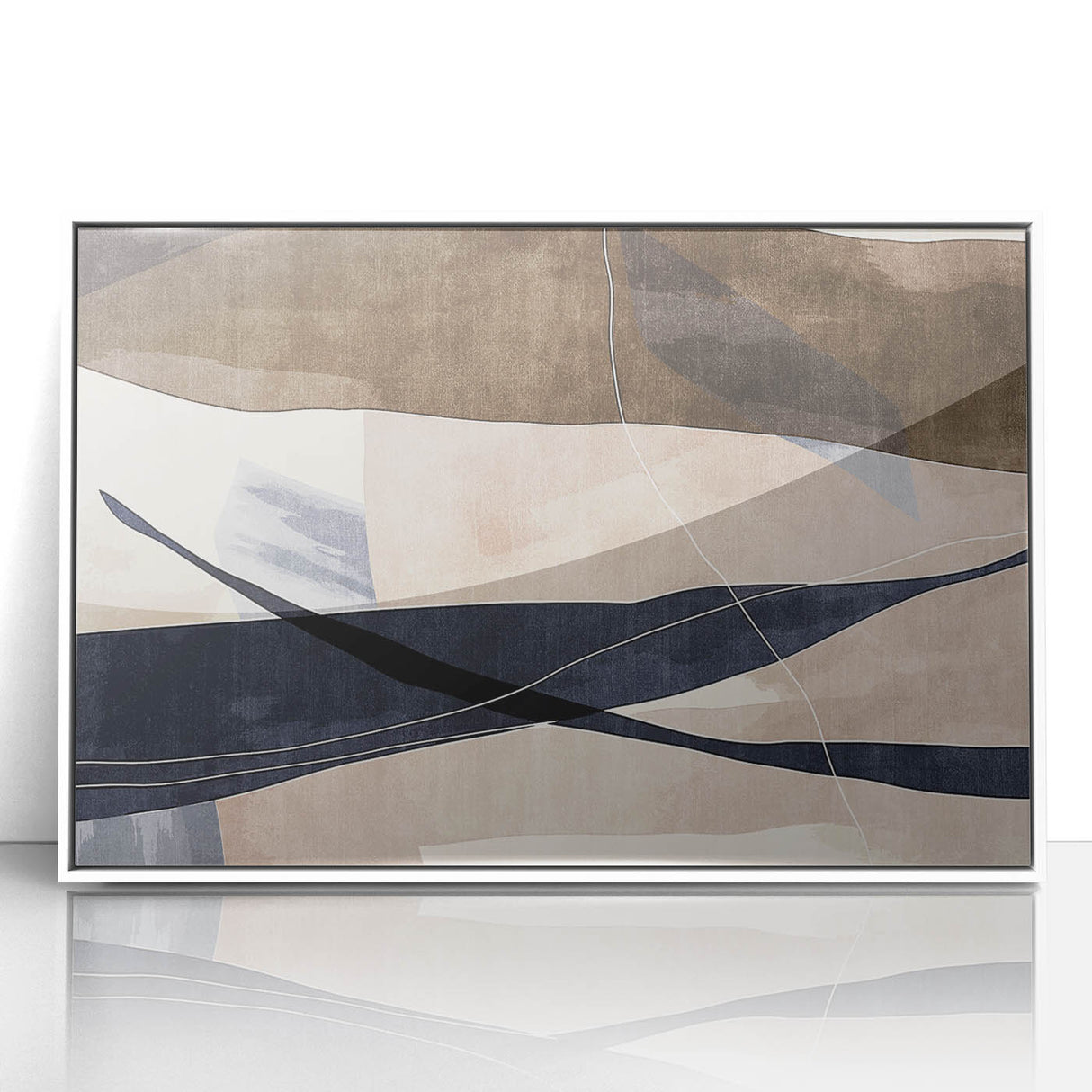 Earthen Harmony Abstracts – Neutral Modern Abstract Wall Art