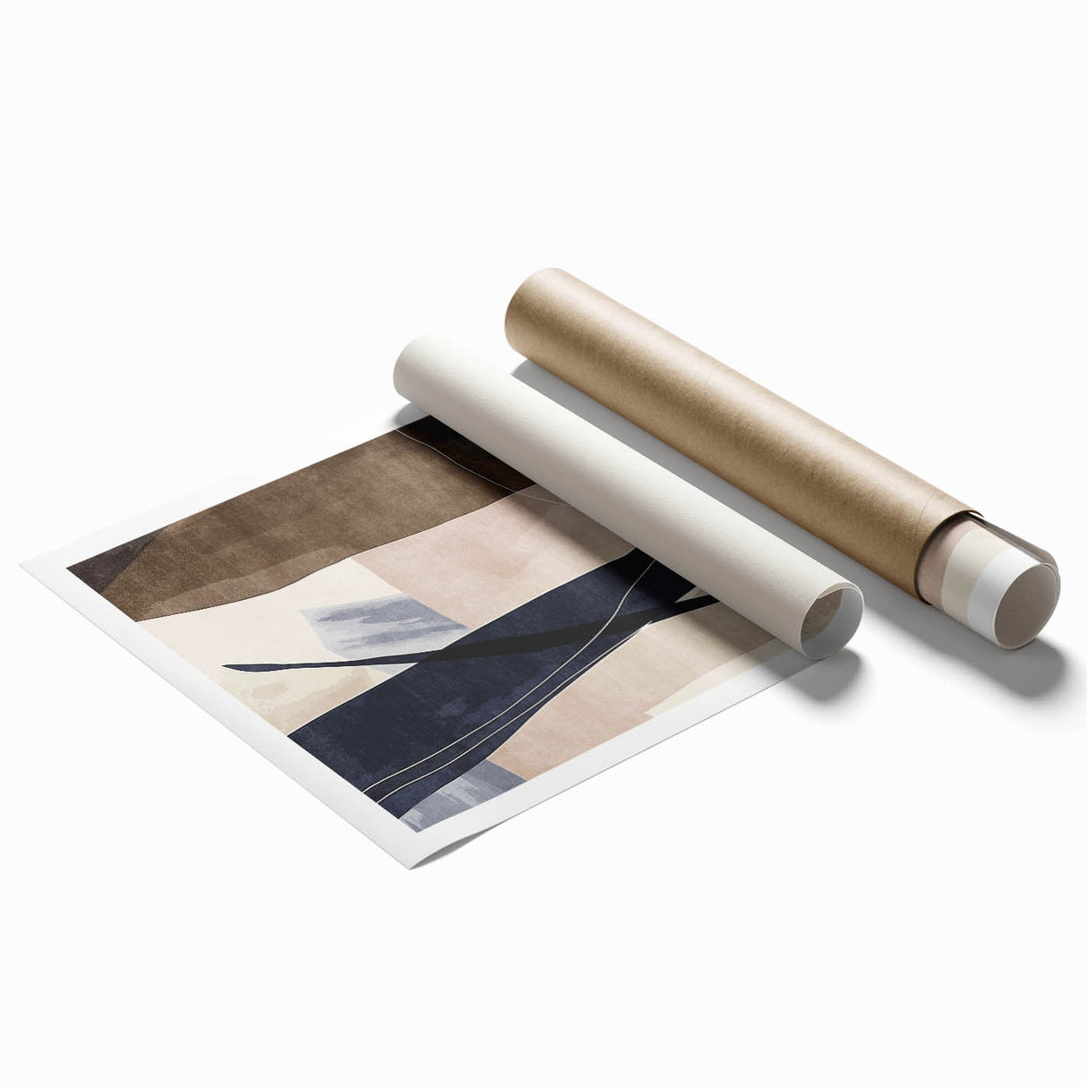 Earthen Harmony Abstracts – Neutral Modern Abstract Wall Art