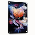 Modern Fluid Art Prints in Purple and Peach - Fluid Abstract Wall Art