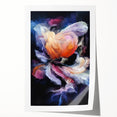 Modern Fluid Art Prints in Purple and Peach - Fluid Abstract Wall Art