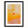Geometric Minimalist Abstract Wall Art – Sunset Glow Canvas Print