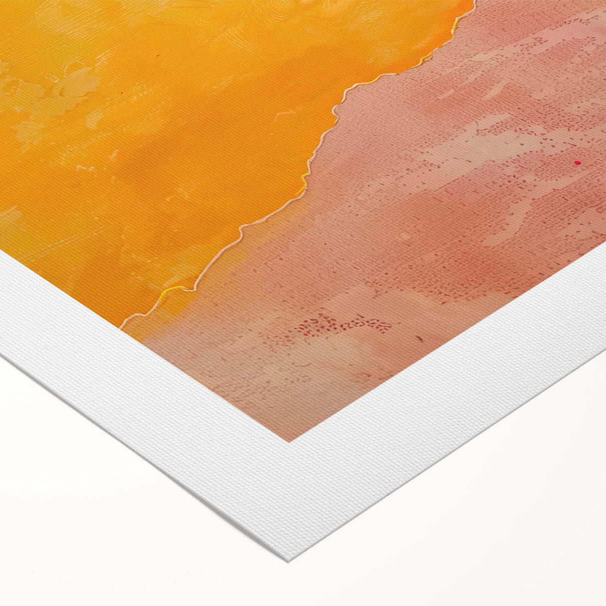 Geometric Minimalist Abstract Wall Art – Sunset Glow Canvas Print