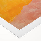 Geometric Minimalist Abstract Wall Art – Sunset Glow Canvas Print