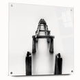 Minimalist Pier in Mist - Black and White Fine Art Photography