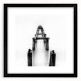 Minimalist Pier in Mist - Black and White Fine Art Photography