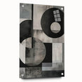 Contemporary Minimalist Wall Art – Geometric Black & Gray Print