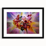 Fluid Art Paintings for Walls in Multicolor Hues - Modern Fluid Art Prints