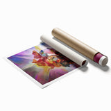 Fluid Art Paintings for Walls in Multicolor Hues - Modern Fluid Art Prints
