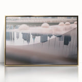 Urban Landscape Photography Decor – Reflective City Skyline Art