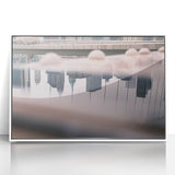 Urban Landscape Photography Decor – Reflective City Skyline Art