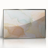 Neutral Abstract Prints – Pastel Dream Art with Gold Accents