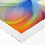 Fluid Abstract Art Collection in Rainbow Tones - Fluid Art Paintings for Walls