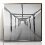 Serene Wooden Pier – Black & White Fine Art Photography Print