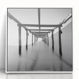 Serene Wooden Pier – Black & White Fine Art Photography Print