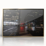 Cityscape photography prints – Nighttime urban architectural wall art