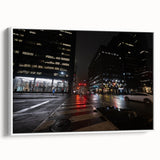 Cityscape photography prints – Nighttime urban architectural wall art