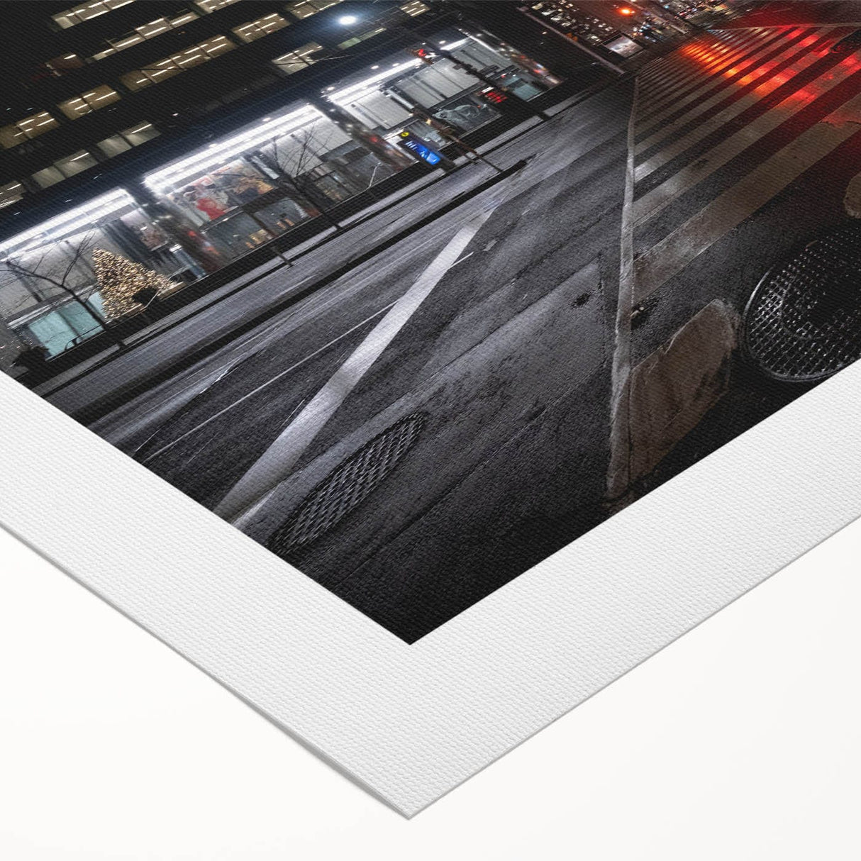 Cityscape photography prints – Nighttime urban architectural wall art