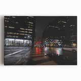 Cityscape photography prints – Nighttime urban architectural wall art