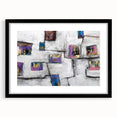 Moody Modern Wall Art – Abstract Geometric Canvas with Rich Accents